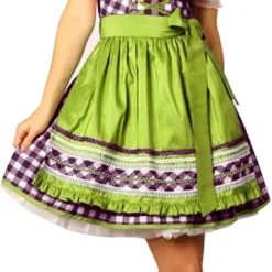 Overig Dames Dirndl Esther Luxe Paars/Limegroen (50cm)