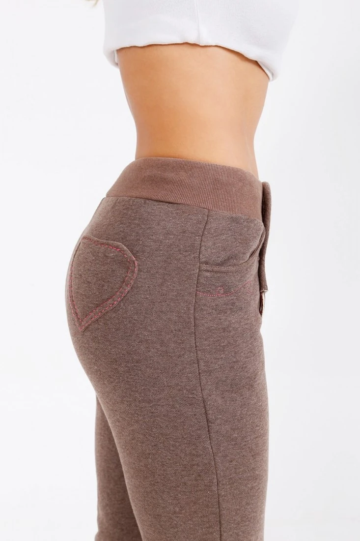 Overig Dames Lederhose Lang Bruin (Joggingstof) - Afbeelding 4