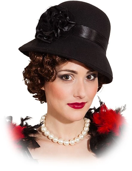 Overig Dameshoed Charleston Zwart Luxe - Afbeelding 3
