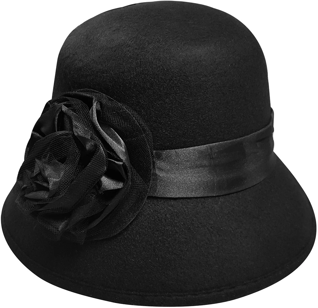 Overig Dameshoed Charleston Zwart Luxe