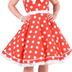 Overig Damesjurk Rock 'n Roll Rood-Wit