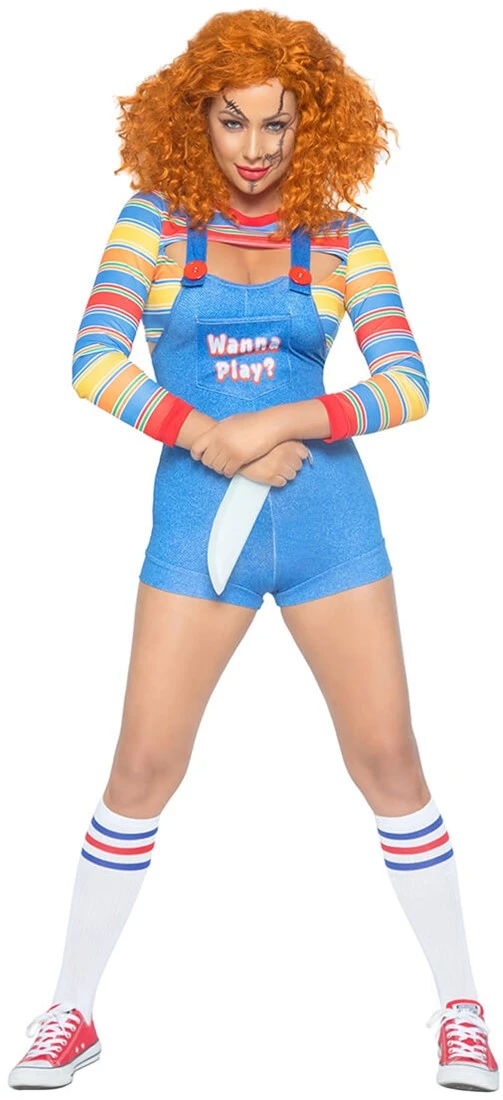 LEG AVENUE Dameskostuum Demon Doll Chucky - Afbeelding 4