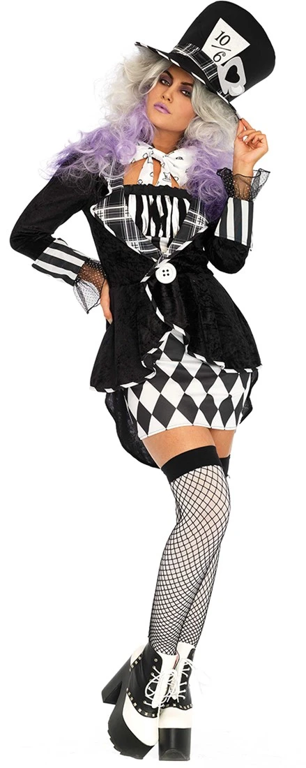 LEG AVENUE Dameskostuum Wonderland Mad Hatter