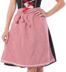 Overig Dirndl Anne-Ruth Rood-Zwart Lang Voor Dames