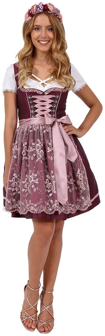 Overig Dirndl Aralie Bordeaux (50cm) - Afbeelding 5