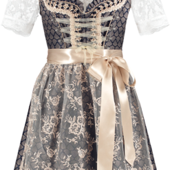Overig Dirndl Blauw-Creme 60cm Luxe 2dlg.