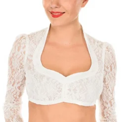 Overig Dirndl Blouse Celina Wit Luxe