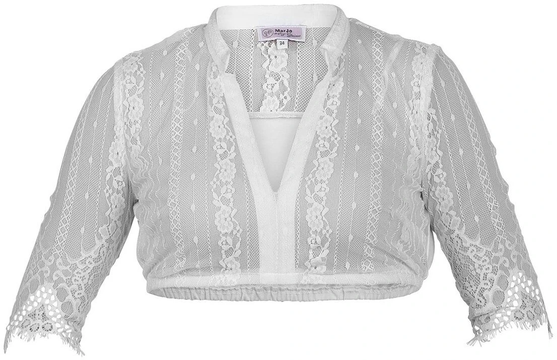Overig Dirndl Blouse Loretta-Linda Wit