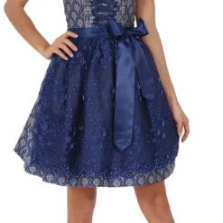 Overig Dirndl Freya Marine Blauw (50cm)