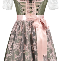 Overig Dirndl Groen-Oudroze 60cm Luxe 2dlg.