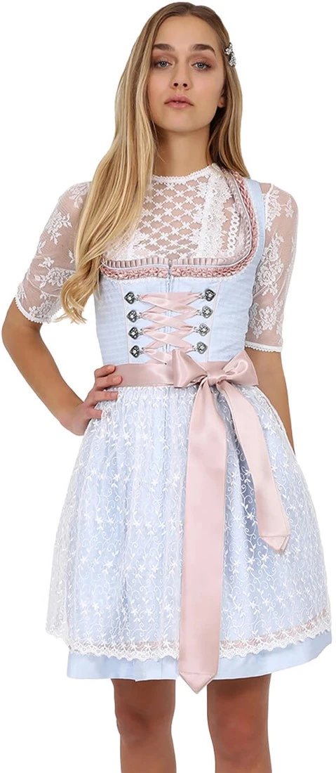 Overig Dirndl Layana Lichtblauw (50cm) - Afbeelding 5