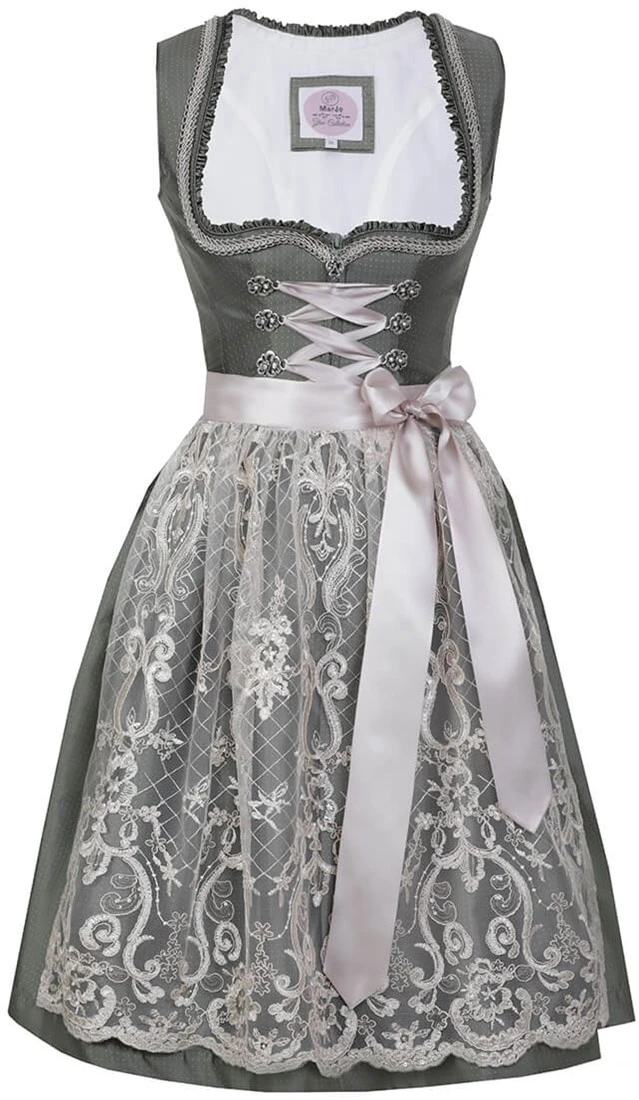 Overig Dirndl Lotte Groen-Beige Luxe (58cm)