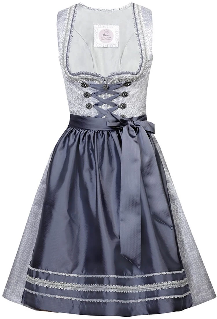 Overig Dirndl Viviane Zilver-Grijs Luxe (50cm)