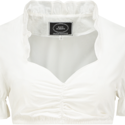 Overig Dirndlblouse Met Ruschekraag (100% Katoen)