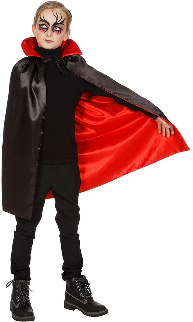 Overig Dracula Cape Rood-Zwart Voor Kinderen