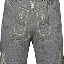 Overig Heren Lederhose Grijs Luxe (Joggingstof)