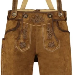 Overig Heren Lederhose Lang Luxe Antiek Bruin (rundleer)