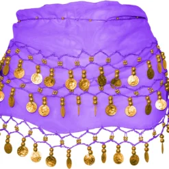 Overig Heupdoek Zigeunerin+Muntjes Paars