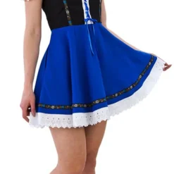 Overig Jurkje Sexy Dirndl Blauw-Zwart Luxe