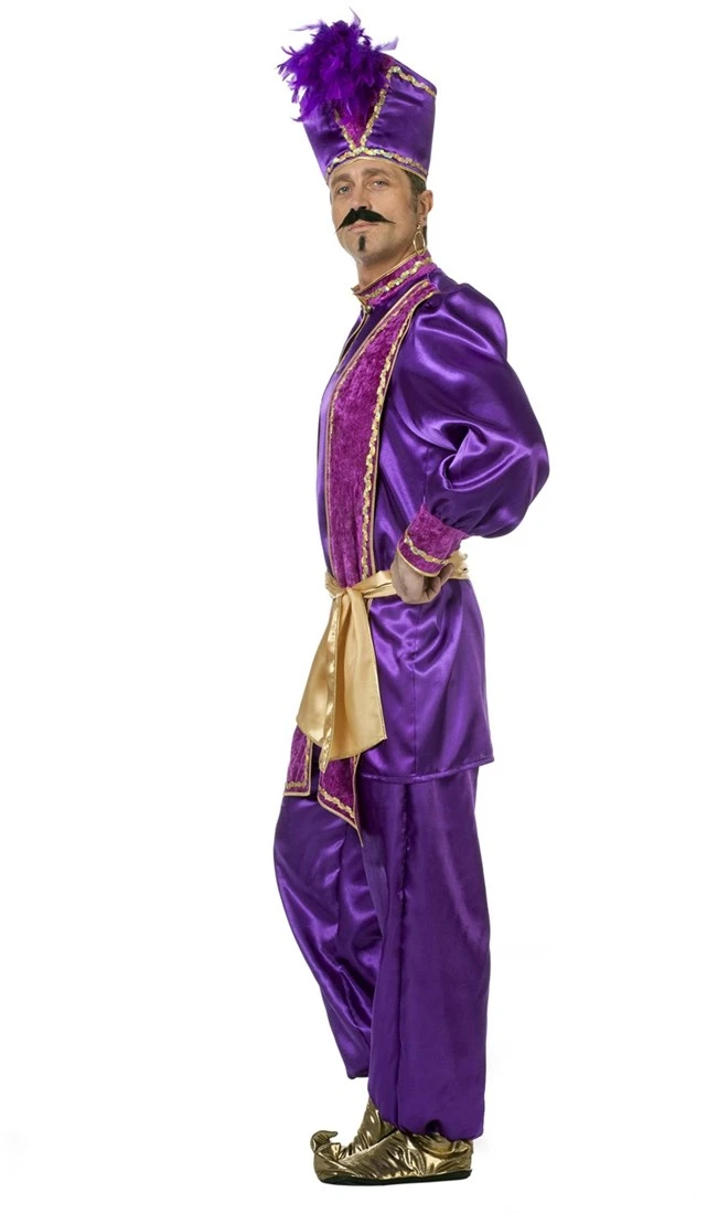 Overig Kostuum Sultan Luxe Paars - Afbeelding 2