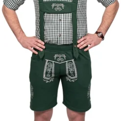 Overig Lederhose Donkergroen Met Opdruk (Joggingstof)