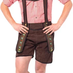 Overig Lederhose Kort Donkerbruin Johan