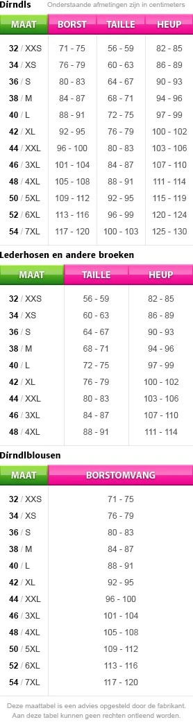 Overig Trachten Dirndlschort Luxe Creme (70cm) - Afbeelding 3