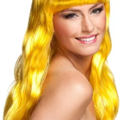 Overig Pruik Party Chique Geel
