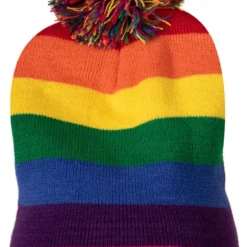 Overig Regenboog Muts Met Pompon