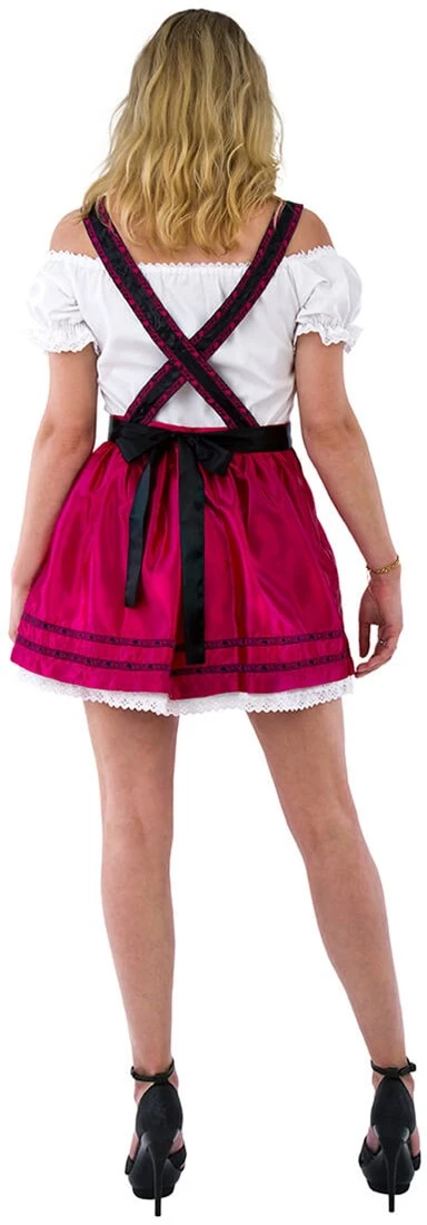 Overig Sexy Dirndl Cerise-Zwart 3dlg. - Afbeelding 3