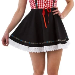 Overig Sexy Dirndl Rood-Zwart Modern