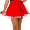 Overig Sexy Trachten Dirndl Zwart/Rood 3dlg (100% Katoen)