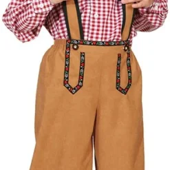 Overig Tiroler Broek Lichtbruin Voor Jongens