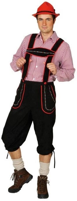 Overig Tiroler Broek Zwart Bayern