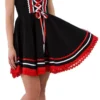 Overig Tiroler Dirndl Rood-Zwart 50cm 2dlg. (100% Katoen)
