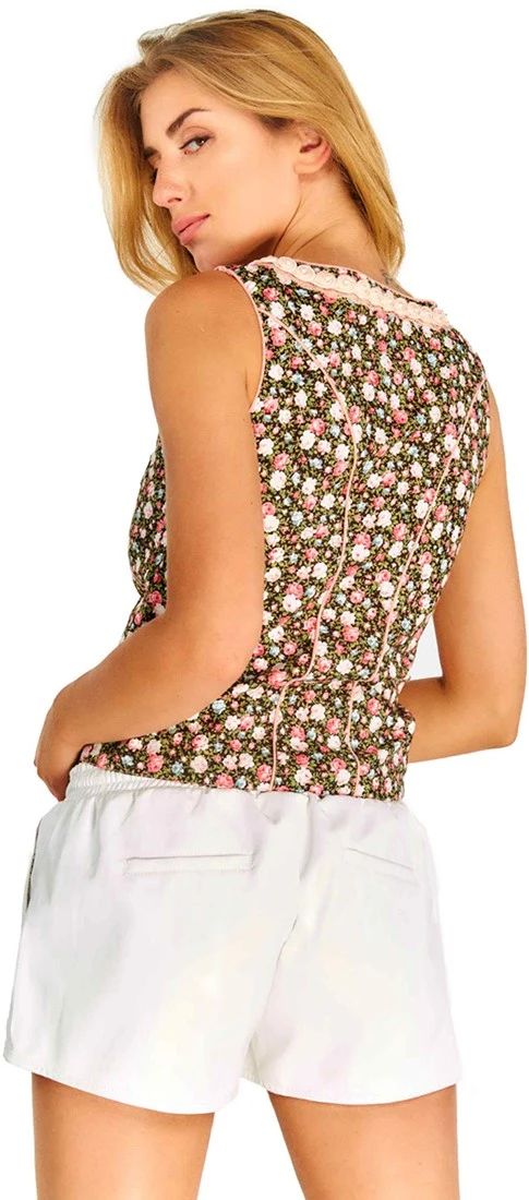 Overig Tiroler Trachtenmieder Roosjes Voor Dames - Afbeelding 3